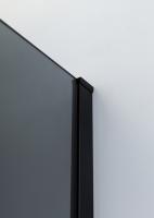 Душевой уголок прямоугольный.     SLIDER-AH-1-90-90/100-GRIGIO-NERO (900-1000)x900x1950 Cezares