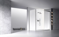 Душевой угол раздвижной прямоугольный RV060-17080-01-C5 1700х800х1950 Цвет профиля Хром Стекло Прозрачное Veconi