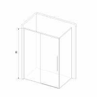 Душевой уголок RGW SV-42-1 (SV-12 + Z-060-2) прямоугольный  140* 80*195 323242148-011 профиль Хром стекло Прозрачное 6 мм RGW