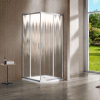 Душевой уголок, квадратный/прямоугольный VSS-1G8012CH 1100х800х1900 профиль хром стекло шиншилла VINCEA