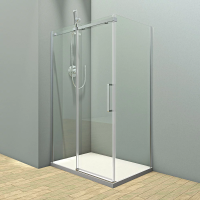 Душевой угол раздвижной прямоугольный 1400х900х1950 RV071-14090PR-01-19C4 Цвет профиля Хром Стекло Прозрачное Veconi