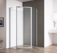 Душевой уголок, пятиугольный ECO-O-P-1-100-P-Cr 1000x1000x1950 Cezares