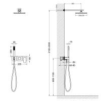 Душевая система встроенная Timo Selene SX-2169/00SM хром