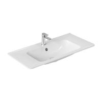 Раковина из искусственного камня  для серий Vico, Paola VCB-2VP100W 1000х472х128 цвет  белый VINCEA