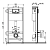 Инсталляция для унитаза VECONI FRAME500 1120х500х155 VF500 VECONI