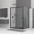 Душевой уголок RGW CL-48B (CL-14B + Z-050-1B) прямоугольный  120* 90*185 32094892-014 профиль Чёрный стекло Прозрачное 5 мм RGW