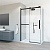 Душевой уголок прямоугольный VSR-1CS8011CLB 1100x800x1950 профиль черный стекло прозрачное VINCEA